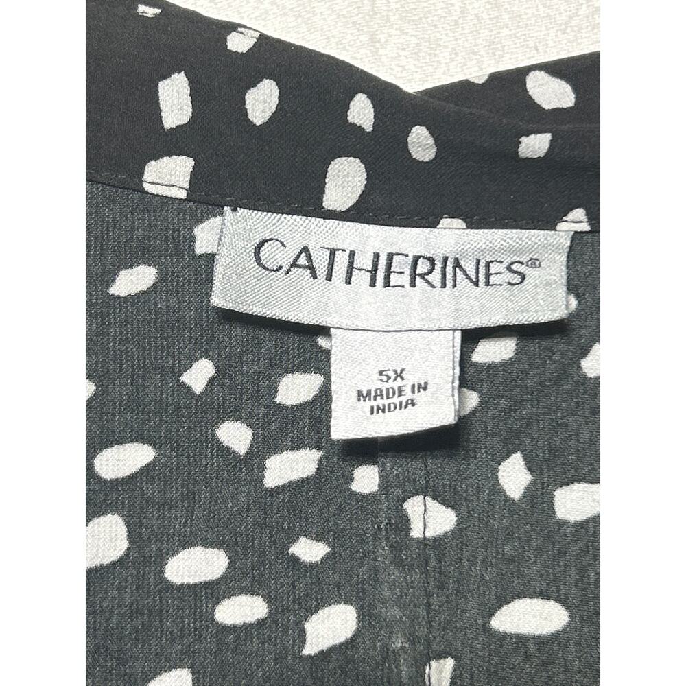 Catherines Button Up 5X Black Lot of 2 3/4 Sleeve Classic Business Casual - Picture 7 of 13
